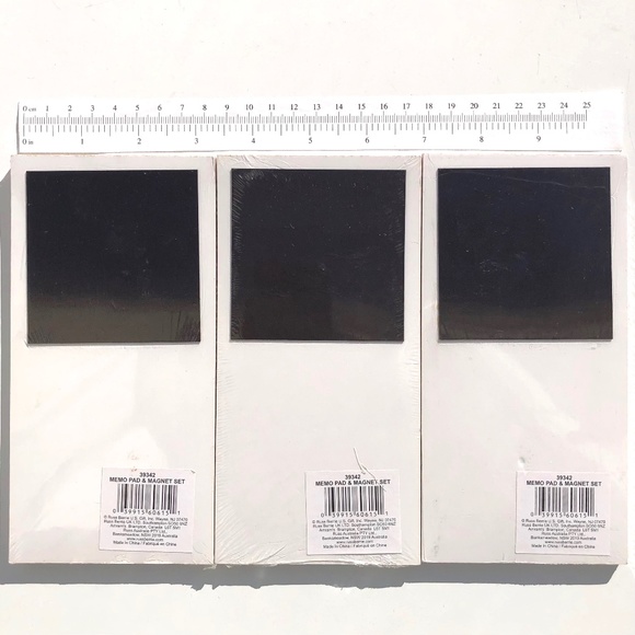 Russ Berrie Set of 3 Memo Pad with Magnet ruled coffee cake bread 039915606151 - Picture 2 of 8